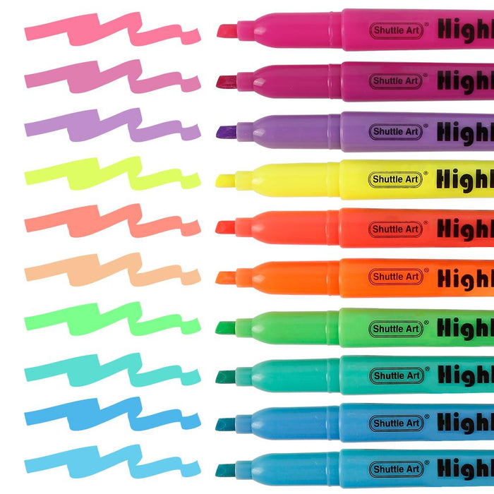 Highlighter Markers,10 bright colors -  Set of 30