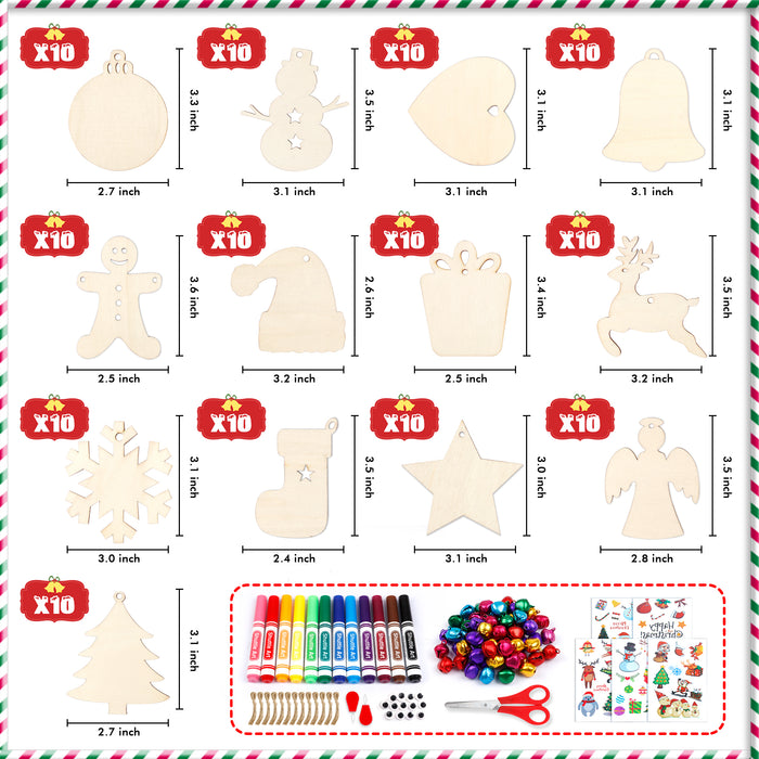 Wooden Christmas Ornament Kit - Set of 360