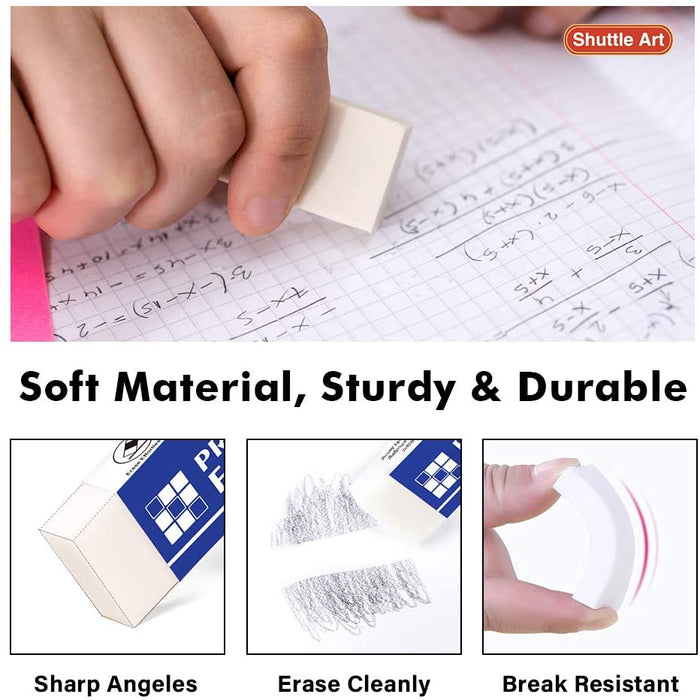 Premium Erasers Bulk - Set of 72