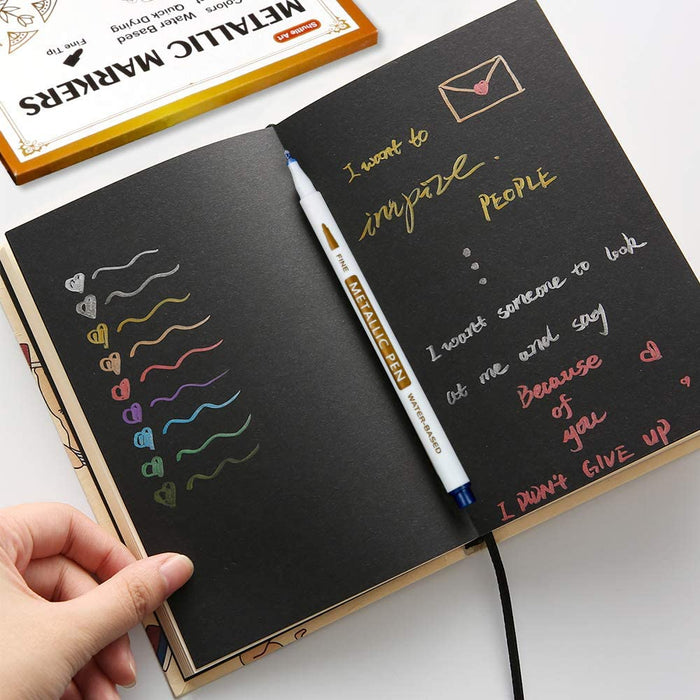 Metallic Marker Pens - Set of 24