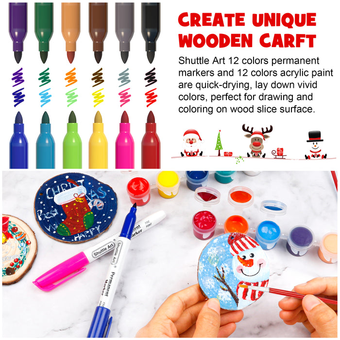 Wood Slices Kit - Set of 70