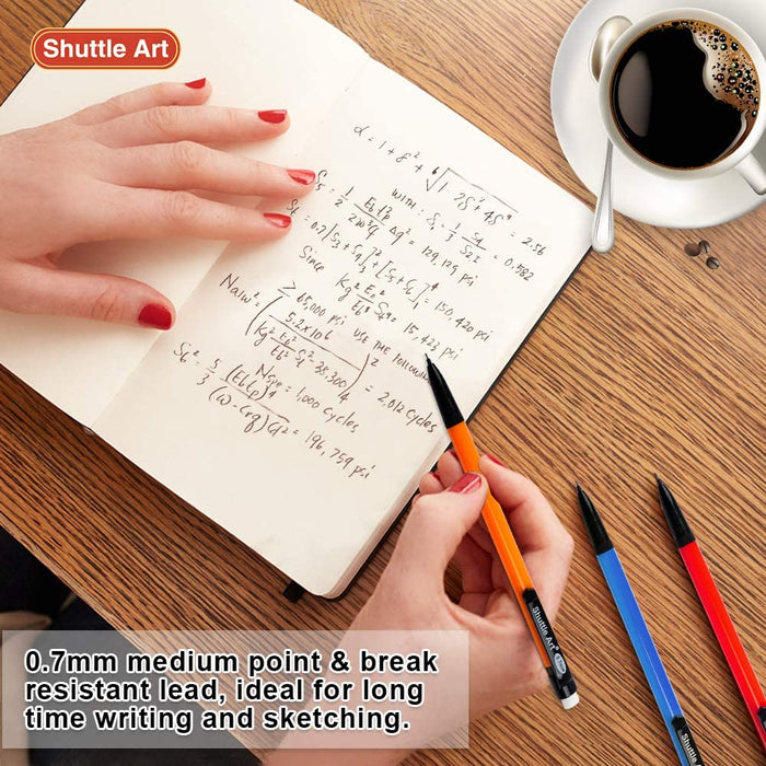 Mechanical Pencils, 6 Barrel Colors - Set of 84