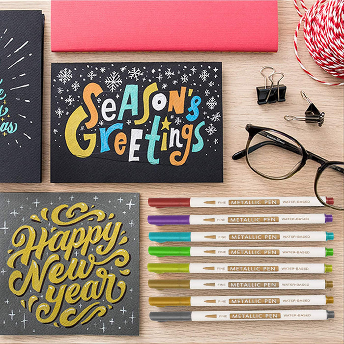 Metallic Marker Pens - Set of 24