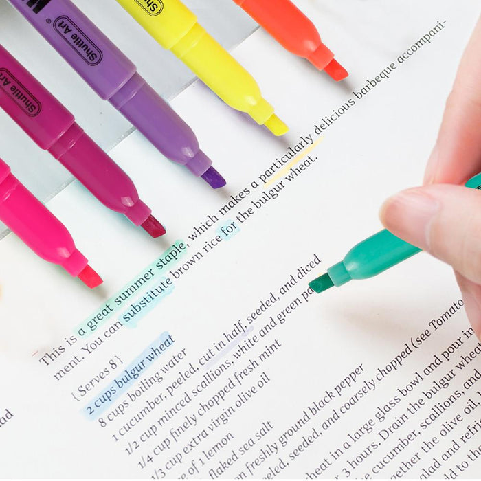 Highlighter Markers,10 bright colors -  Set of 30