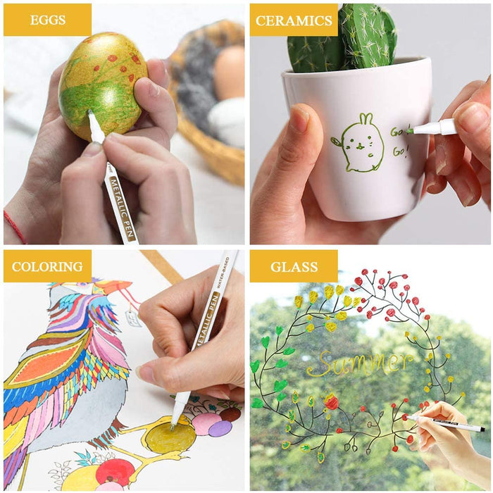 Metallic Marker Pens - Set of 30