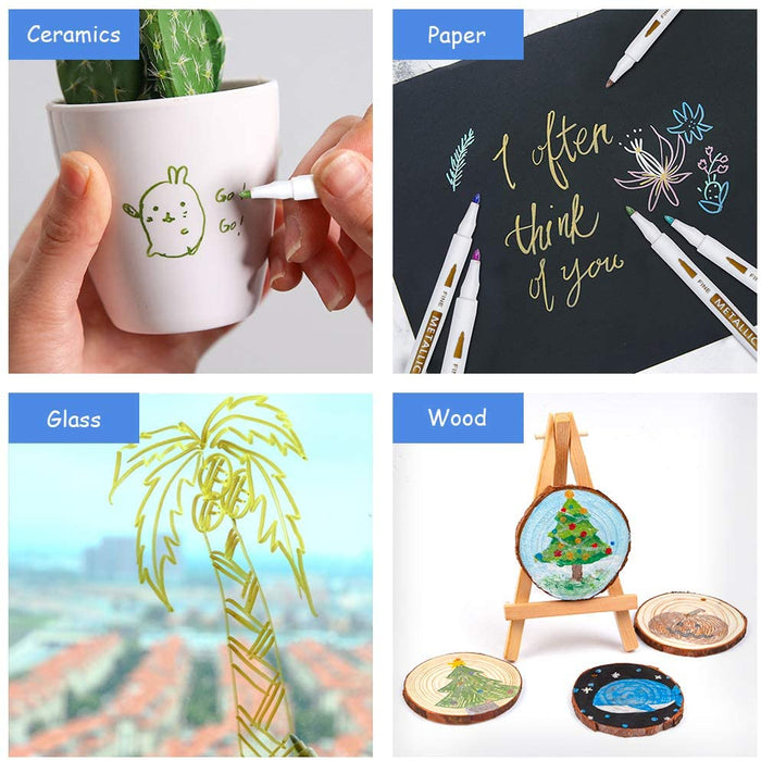 Metallic Marker Pens - Set of 24