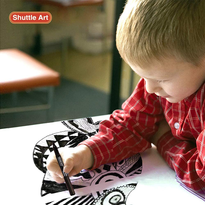 Magnetic Black Dry Erase Markers - Set of 15