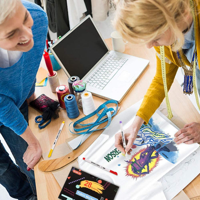 Fabric Markers - Set of 28