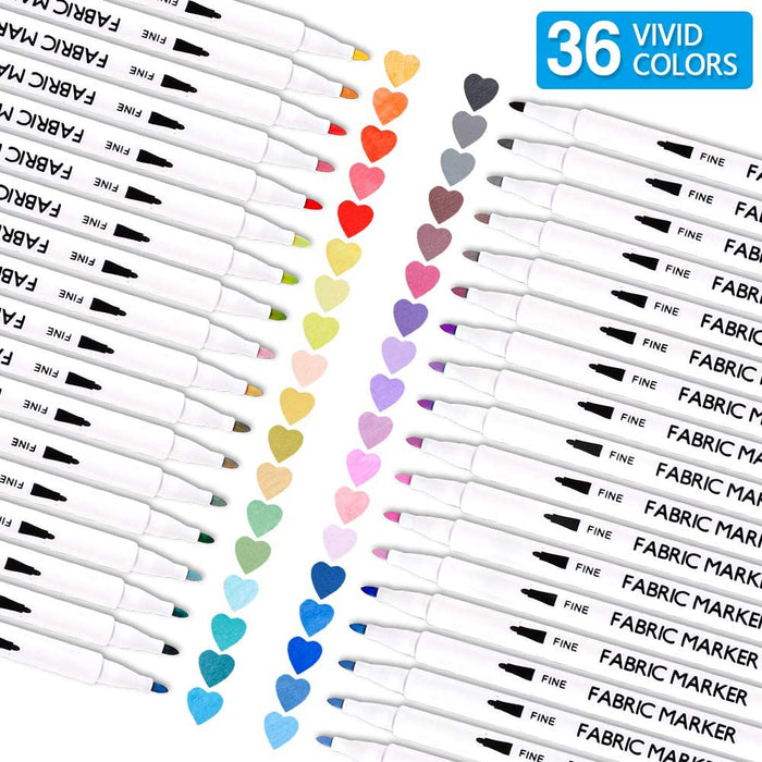Fabric Markers - Set of 36