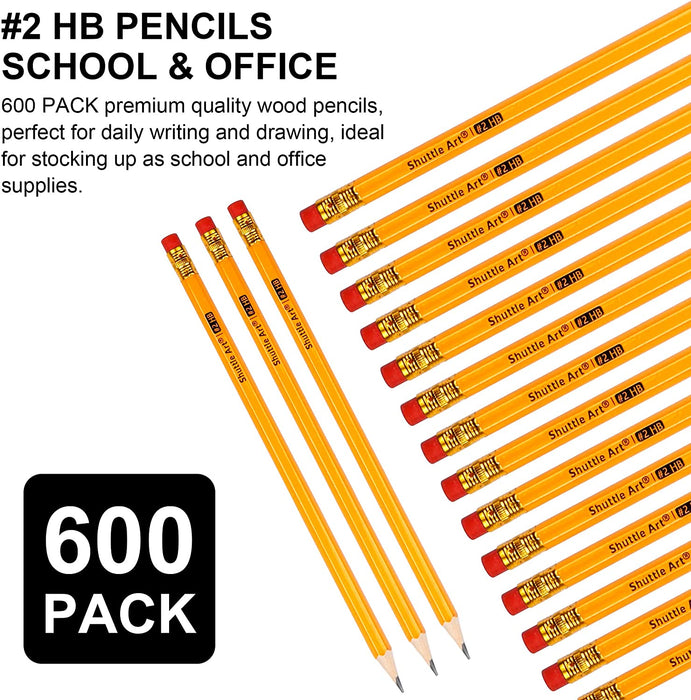 Wood-Cased #2 HB Pencils - Set of 600