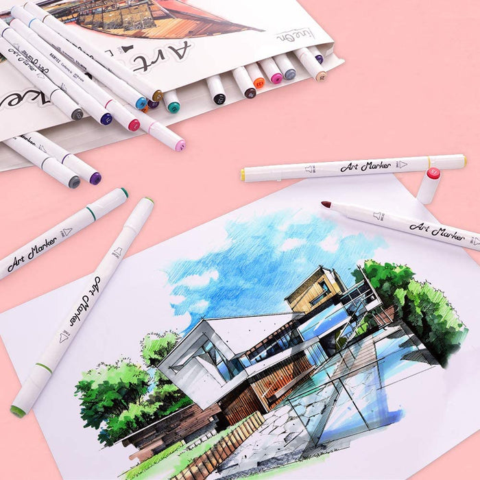 Dual Tip Art Markers - Set of 30