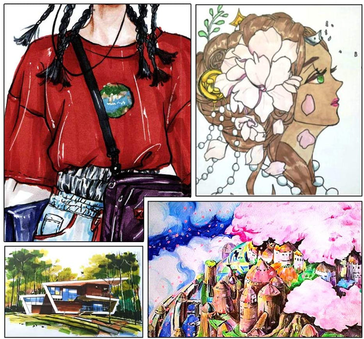 Dual Tip Art Markers - Set of 30