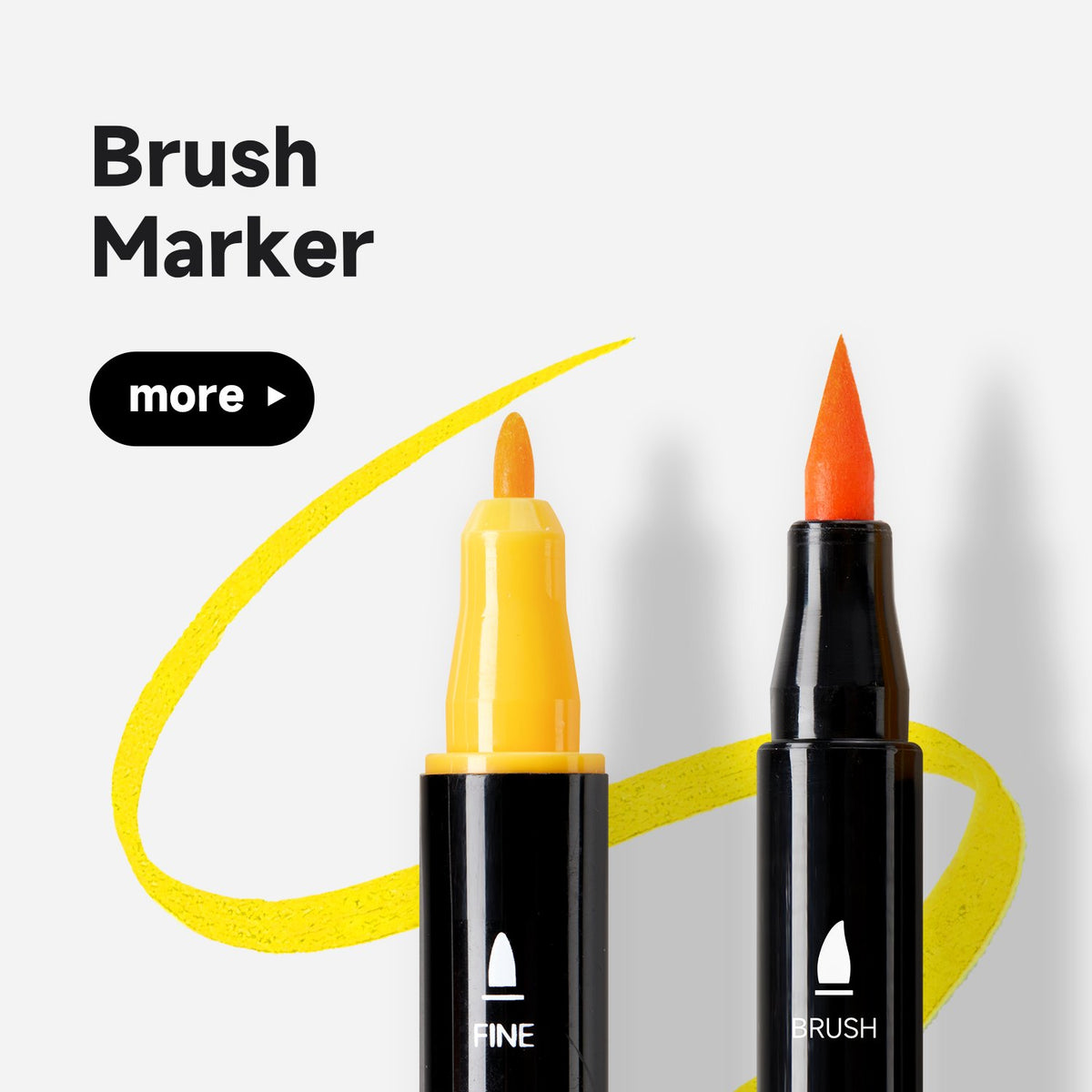 shuttle art markers paint brush tip markers