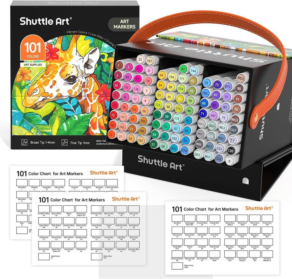 Dual Tip Art Markers - Set of 101 — Shuttle Art