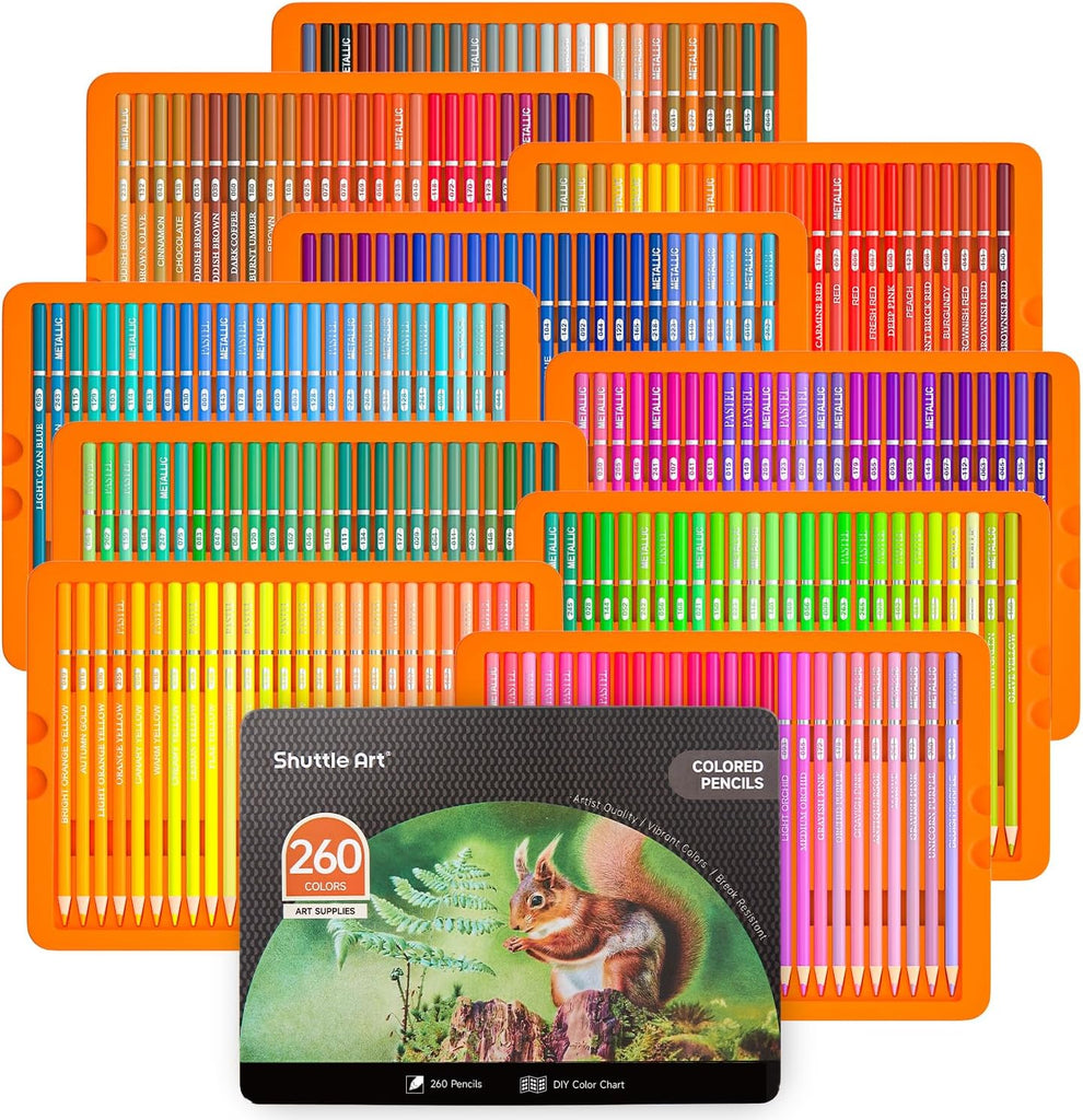 Professional Colored Pencils - Set of 260 — Shuttle Art