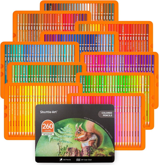 Professional Colored Pencils - Set of 260
