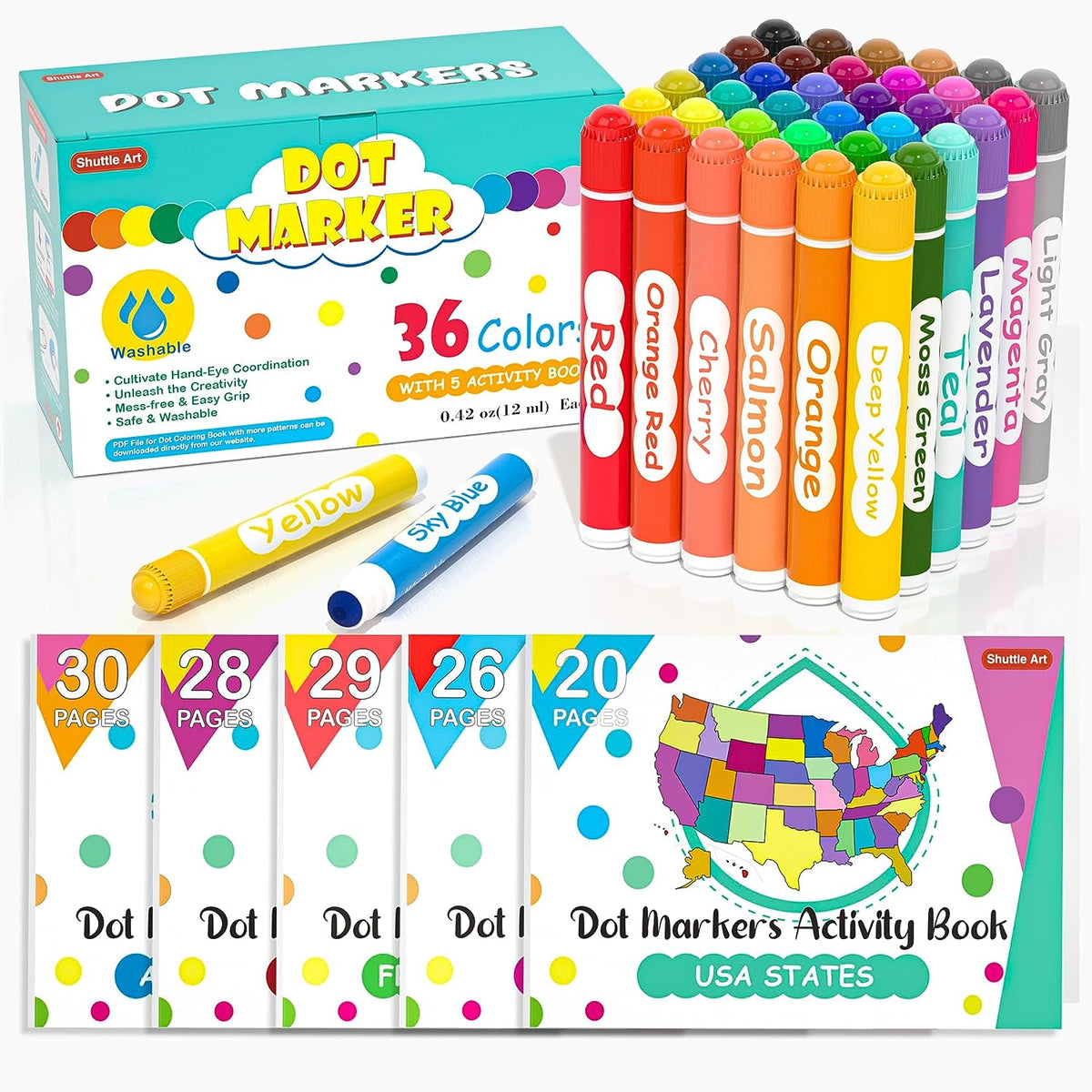 Dot Markers Set Of 36 5 Shuttle Art dot-markers-set-of-36-5-shuttle-art