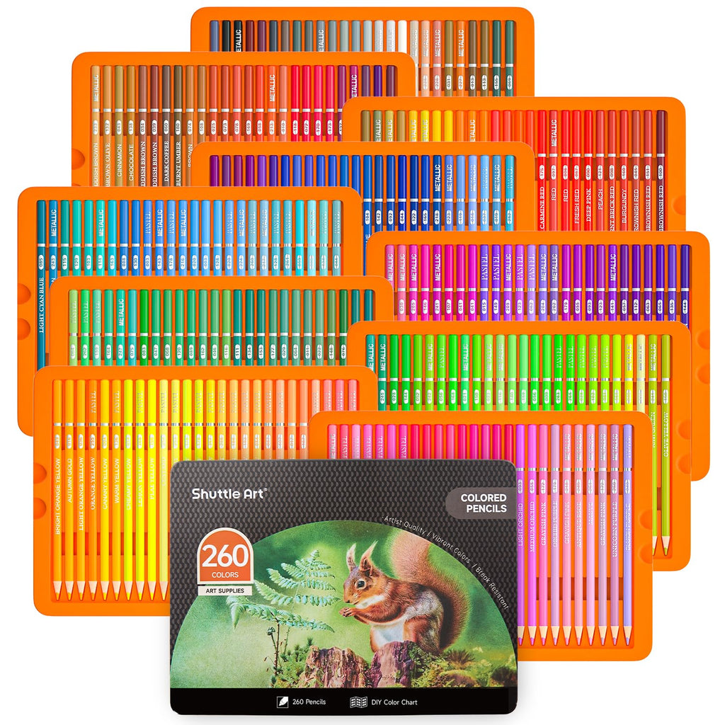 Professional Colored Pencils - Set of 260 — Shuttle Art