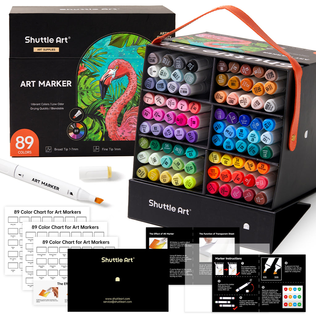 Shuttle Art Dual Tip Art Markers - Set of 88
