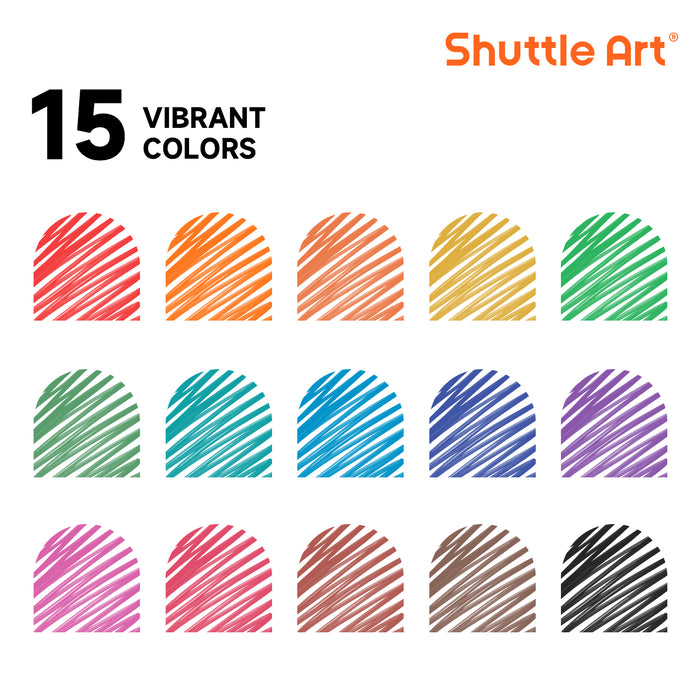 Ultra Fine Dry Erase Markers, 15 Colors