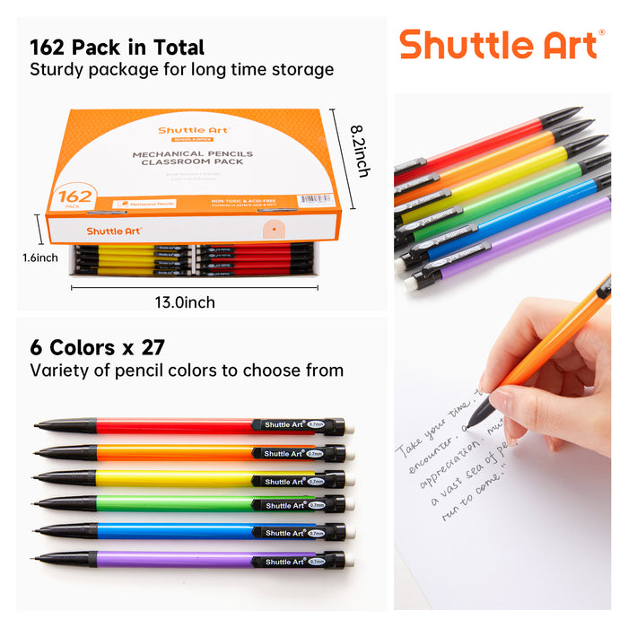 Mechanical Pencils - Set of 162, 0.7mm Medium Point