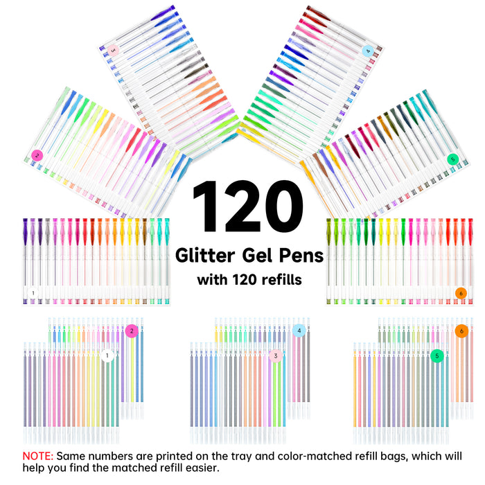 Shuttle Art Gelpennen, 120 kleuren, gelkleurpennen voor volwassenen, gelpennenset met glitter, metallic, neon, pastelkleuren, gelpennen voor kinderen en volwassenen, kleurboeken, Doodling tekening Shuttle Art Gelpennen, 120 kleuren, gelkleurpennen voor volwassenen, gelpennenset met glitter, metallic, neon, pastelkleuren, gelpennen voor kinderen en volwassenen, kleurboeken, Doodling tekening