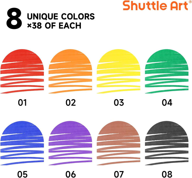 Washable Markers, 8 Assorted Colors Broad Line Conical Tip -Set of 216