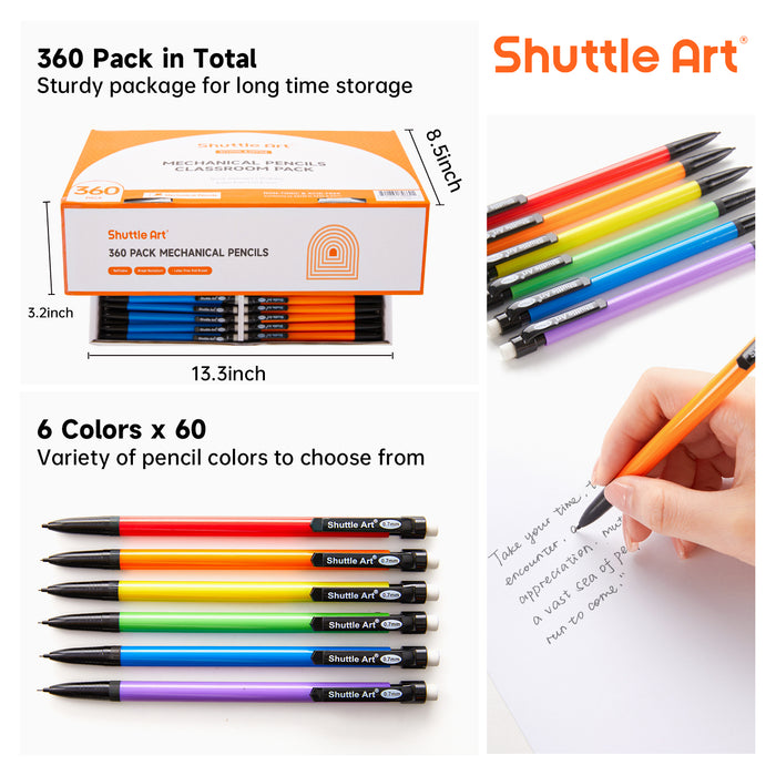 Mechanical Pencils- Set of 360, 0.7mm Medium Point