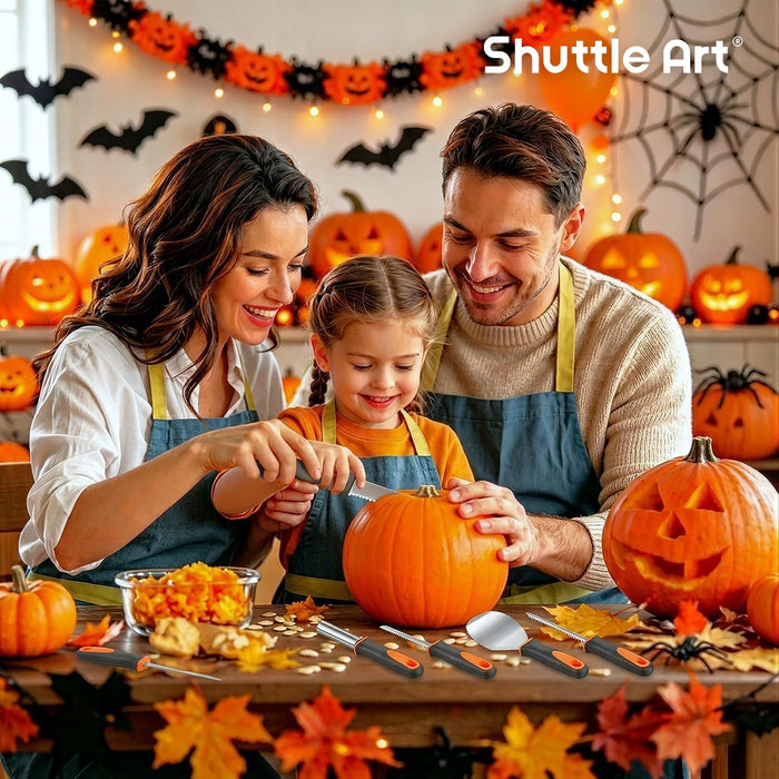 Halloween Pumpkin Carving Kit - Set of 15