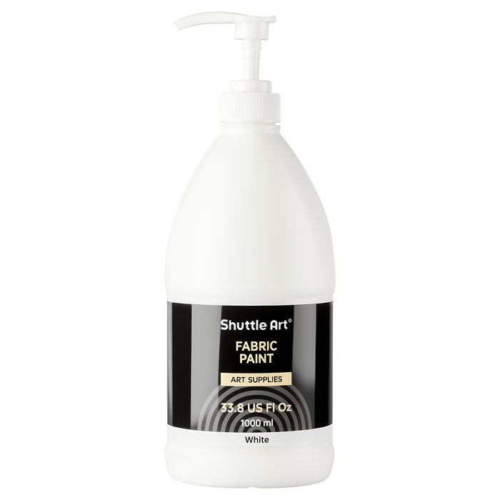 White Fabric Paint - Set of 33.8 oz(1000 ml)