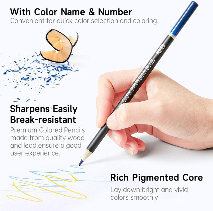 Professional Colored Pencils - Set of 174