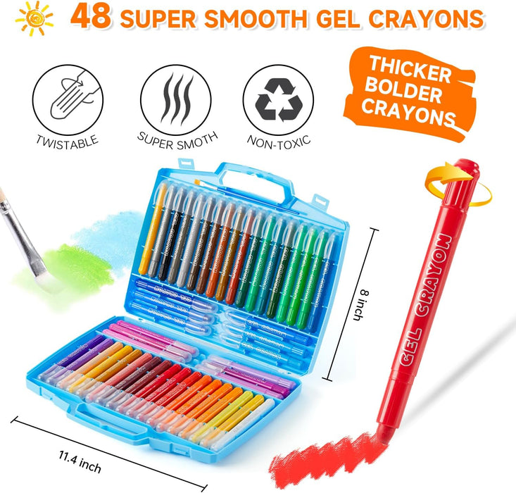 Gel Crayons - Set of 48