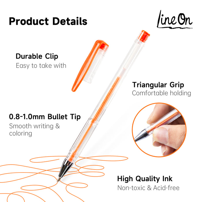 Colored Gel Pens - Set of 108