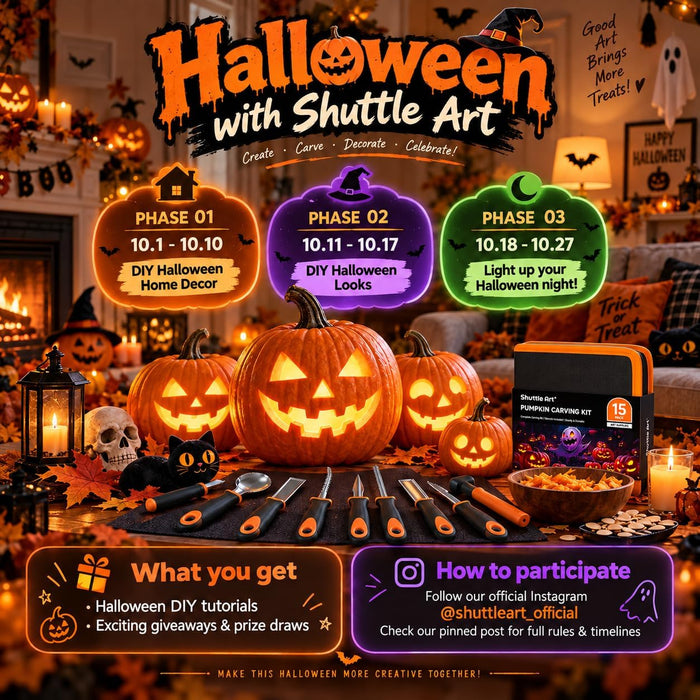 Halloween Pumpkin Carving Kit - Set of 15