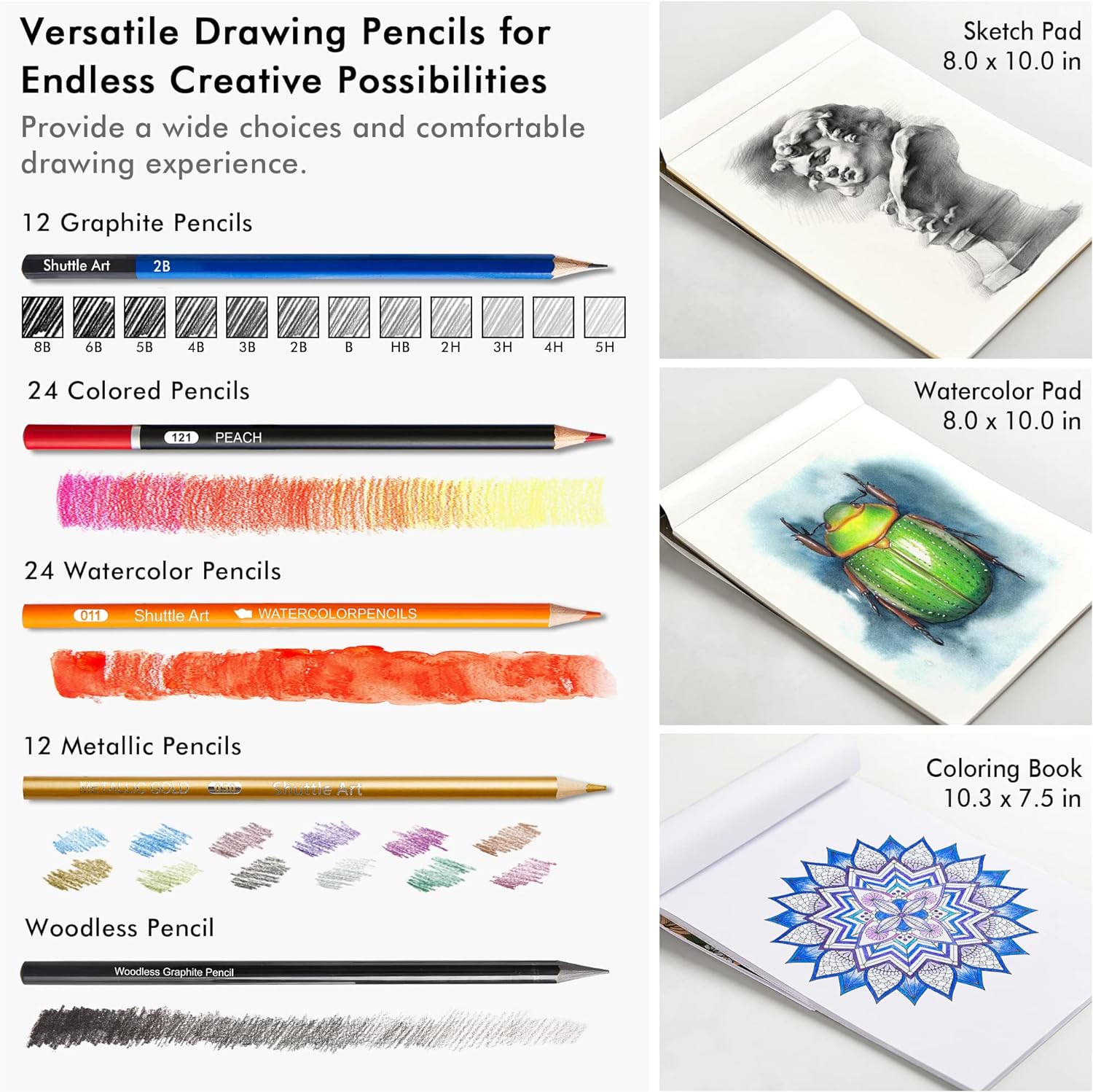 Drawing Kit - Set of 103 Pack — Shuttle Art