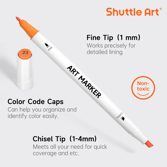 Dual Tip Art Markers - Set of 61