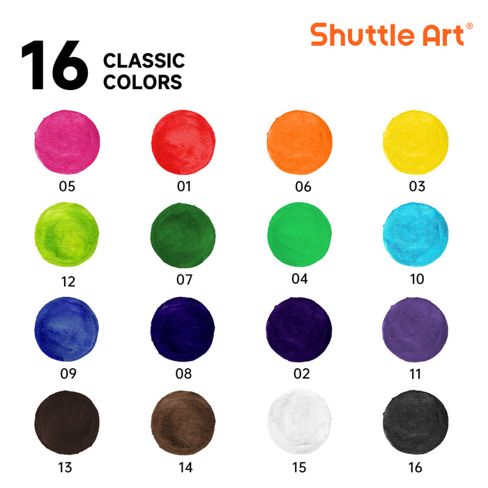 Watercolor Paint Set Bulk -Set of 24 (16 Colors )