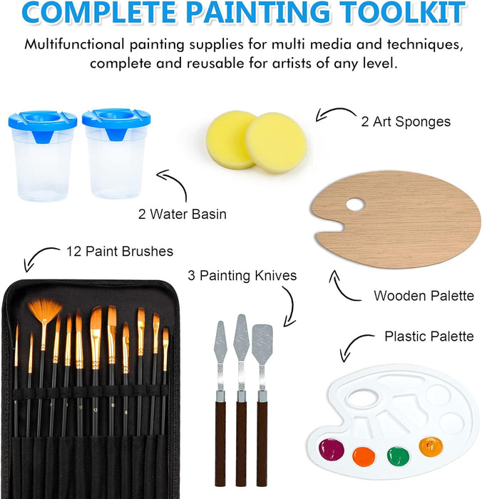 Paint Kit Canvas Painting Kit-Set of 50 — Shuttle Art