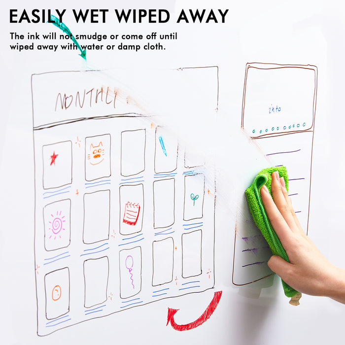 Wet Erase Markers, 1mm Fine Tip- Set of 12