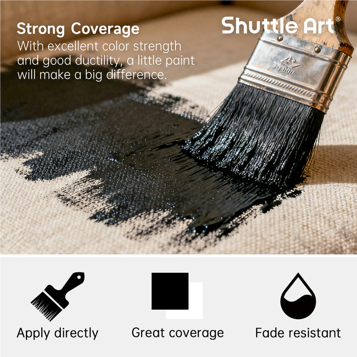 Black Fabric Paint - Set of 33.8 oz(1000 ml)
