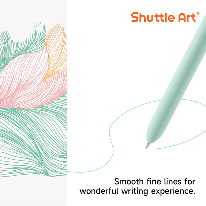 Retractable Gel Pens - Set of 22 Colors