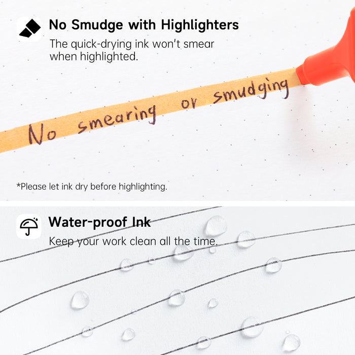 Ballpoint Pens, Retractable Black Ink Ball Point Pens - Set of 12 Pack Colored  Cute Pens, 1.0mm