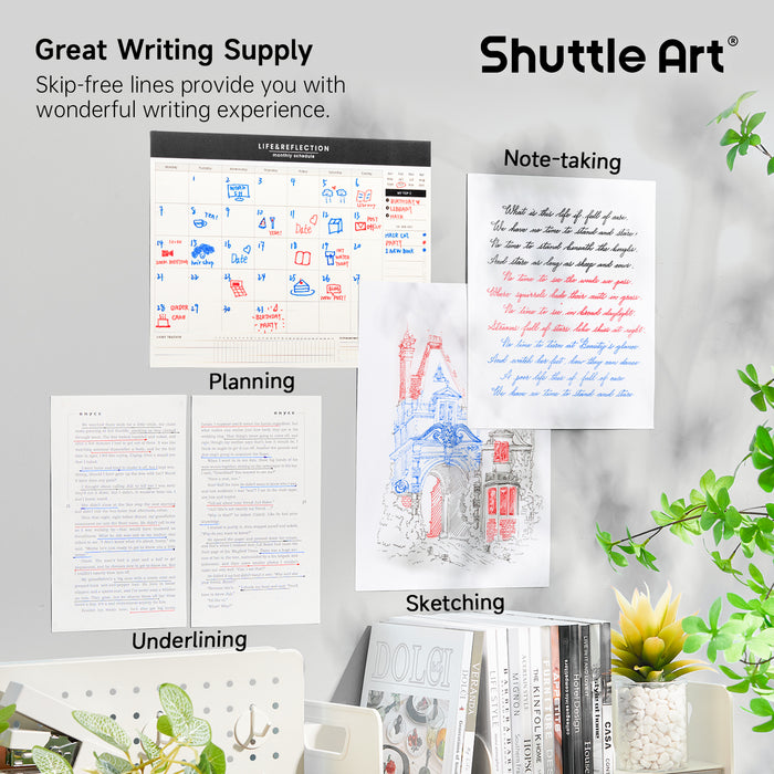 Retractable Gel Pens, 20 Pack 0.7mm Medium Point Rollerball 10 Black 5 Red 5 Blue