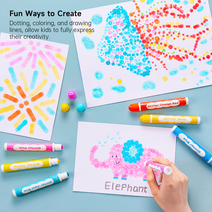 Dot Markers-Set of 15 Glittter