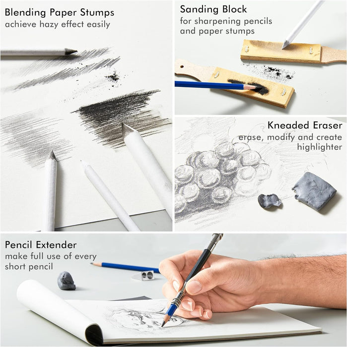 Professional Drawing Kit - Set of 124PCS