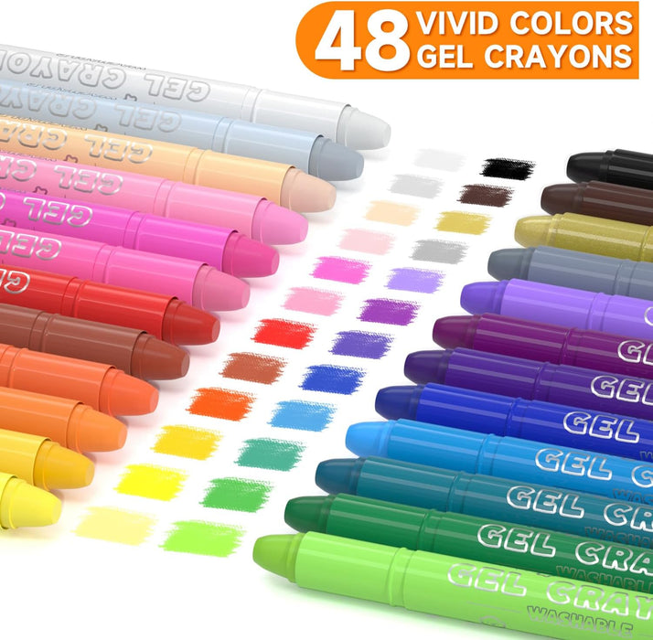 Gel Crayons - Set of 48