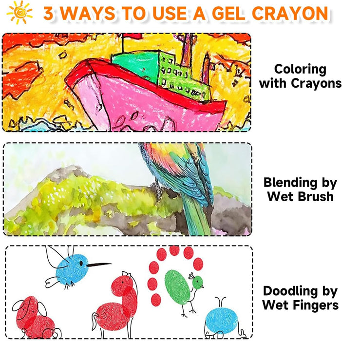 Gel Crayons - Set of 48