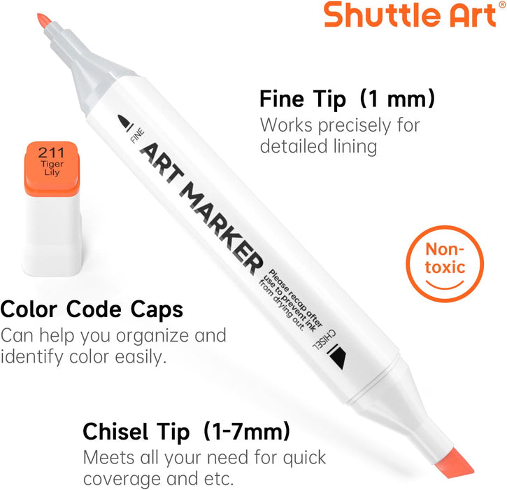 Dual Tip Art Markers - Set of 206