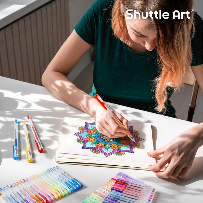 Shuttle Art 360 Pack Gel Pens Set, 180 Colors Gel Pen Set Plus 180 Color Refills Perfect for Shuttle Art 360 Pack Gel Pens Set, 180 Colors Gel Pen Set Plus 180 Color Refills Perfect for