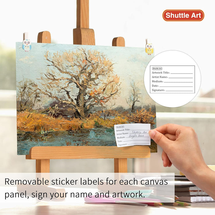 Painting Canvas Panels - Set of 36 ( 5x7, 8x10in, 18 of Each)